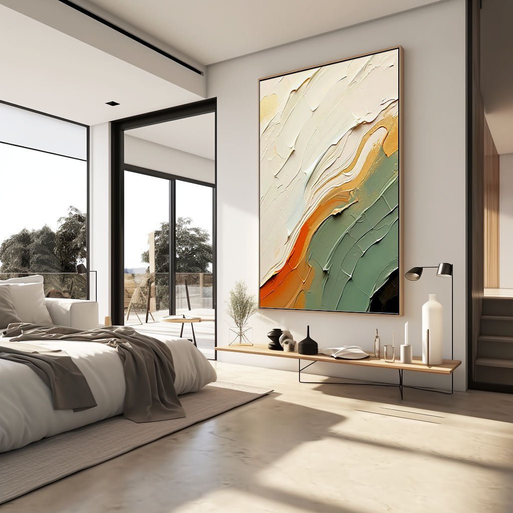 Abstract Plaster Painting "Aether"