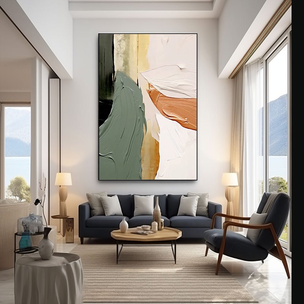 Abstract Plaster Painting "Chroma"