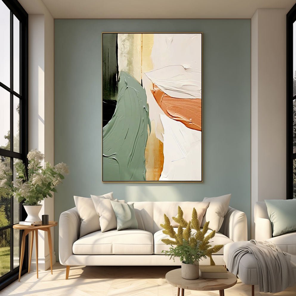 Abstract Plaster Painting "Chroma"