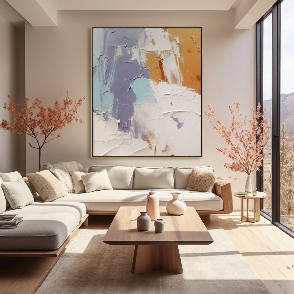 Abstract Plaster Painting "Dreamscapes"