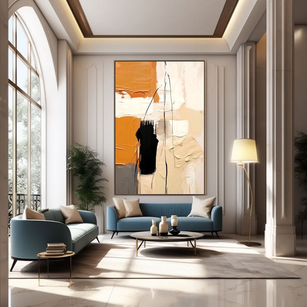 Abstract Plaster Painting "Ephemera"