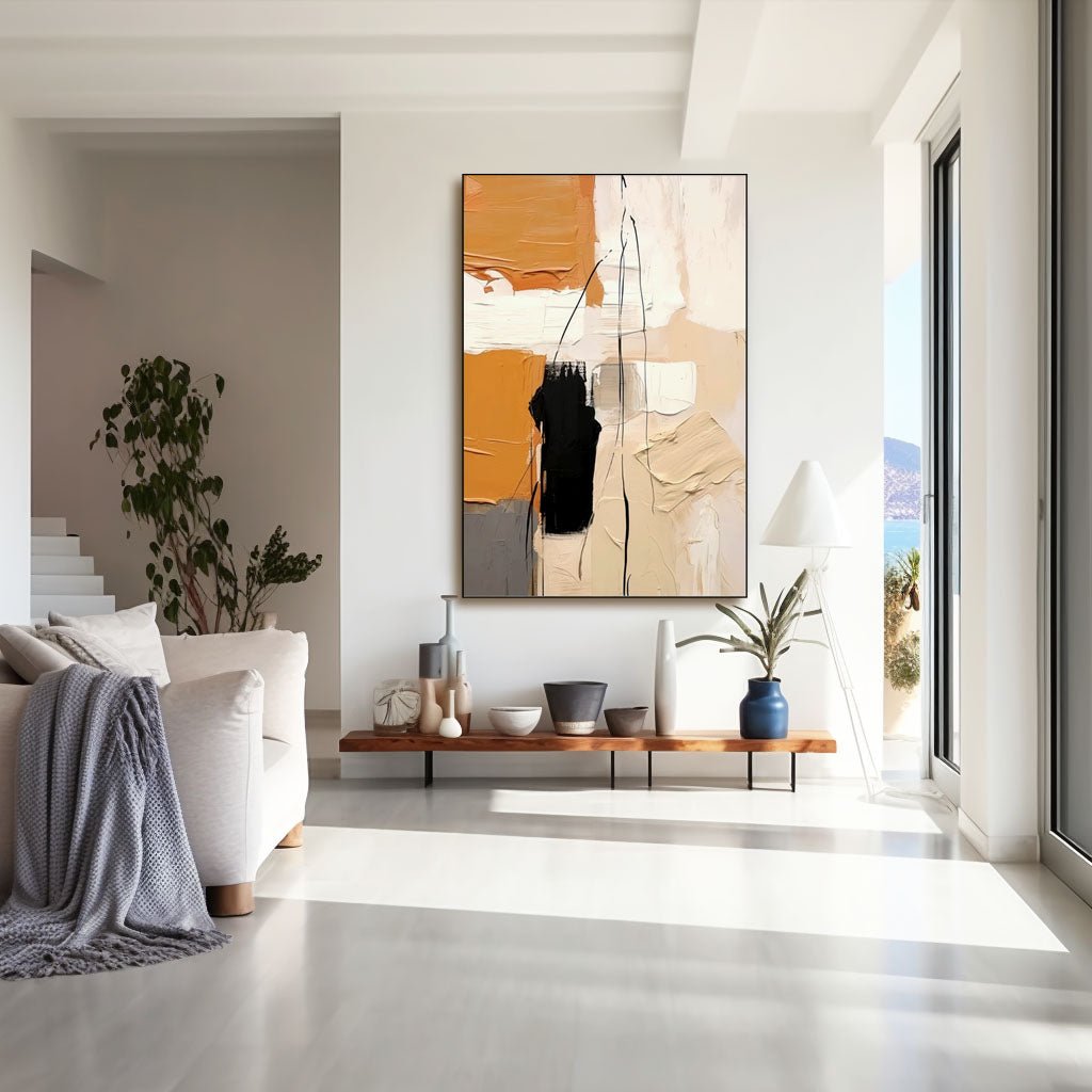 Abstract Plaster Painting "Ephemera"