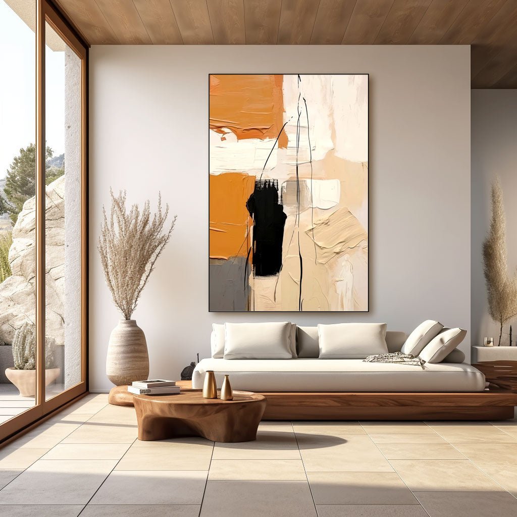 Abstract Plaster Painting "Ephemera"