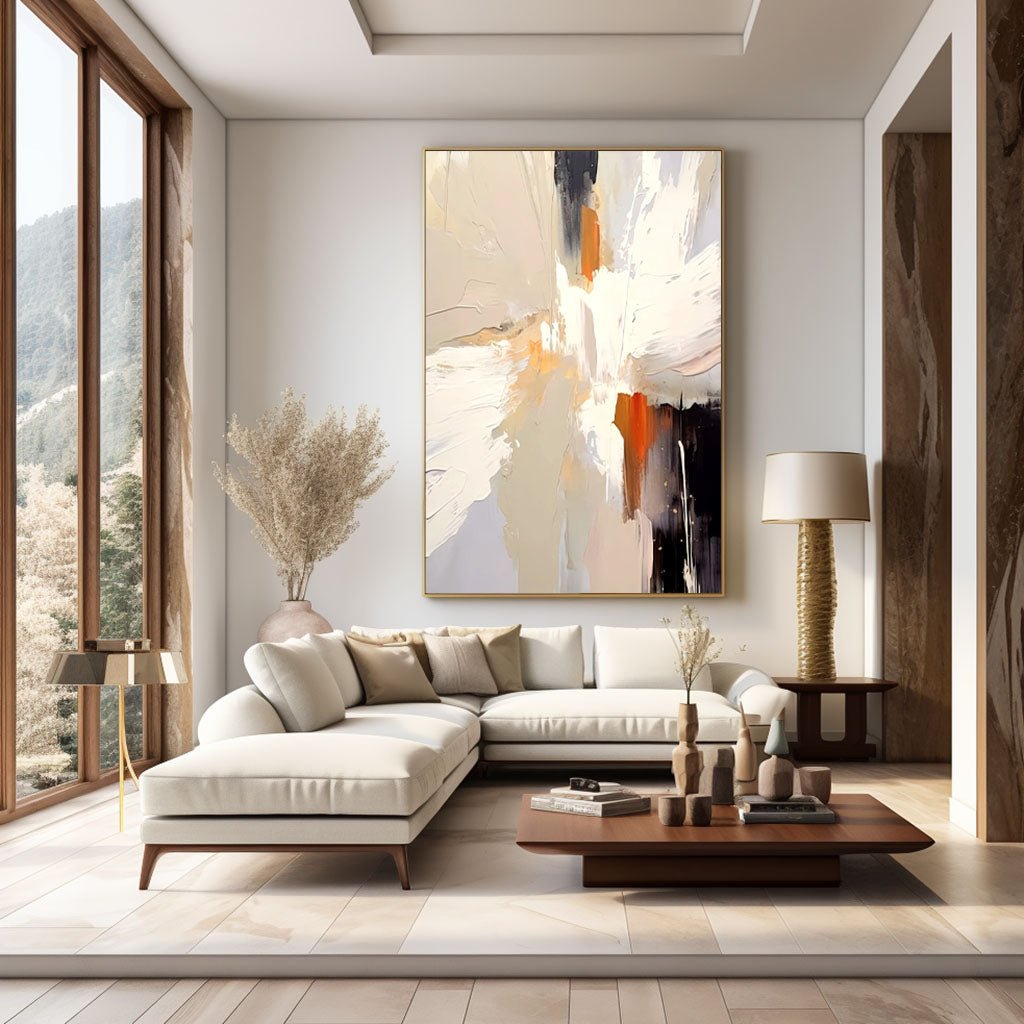 Abstrakt gipsmaleri "Essence"