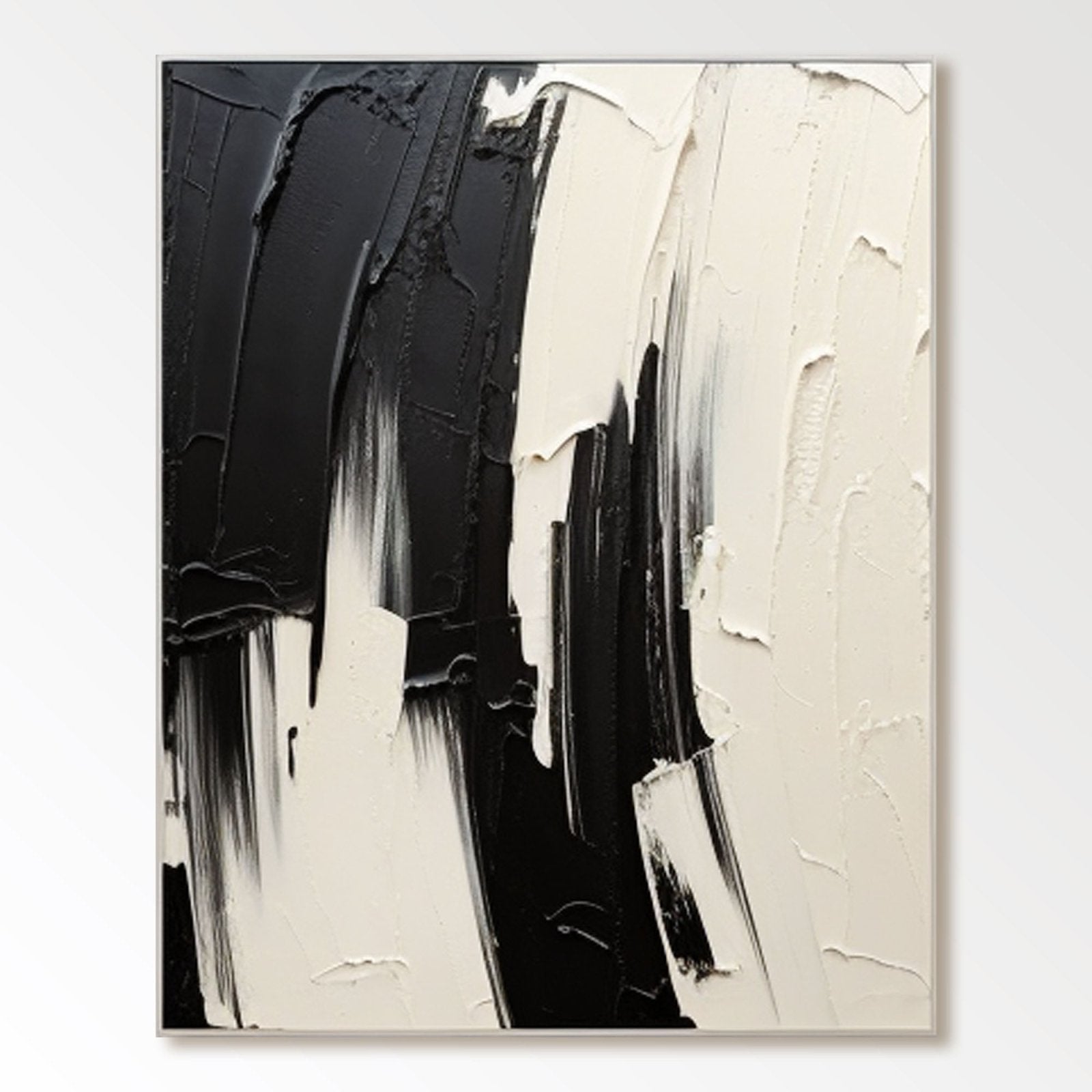 Abstract Plaster Painting "Eternal Duality"