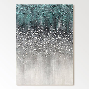 Abstract Plaster Painting "Ethereal Mosaic"