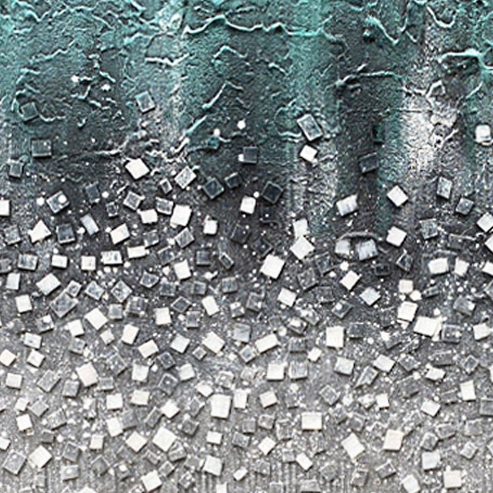 Abstract Plaster Painting "Ethereal Mosaic"