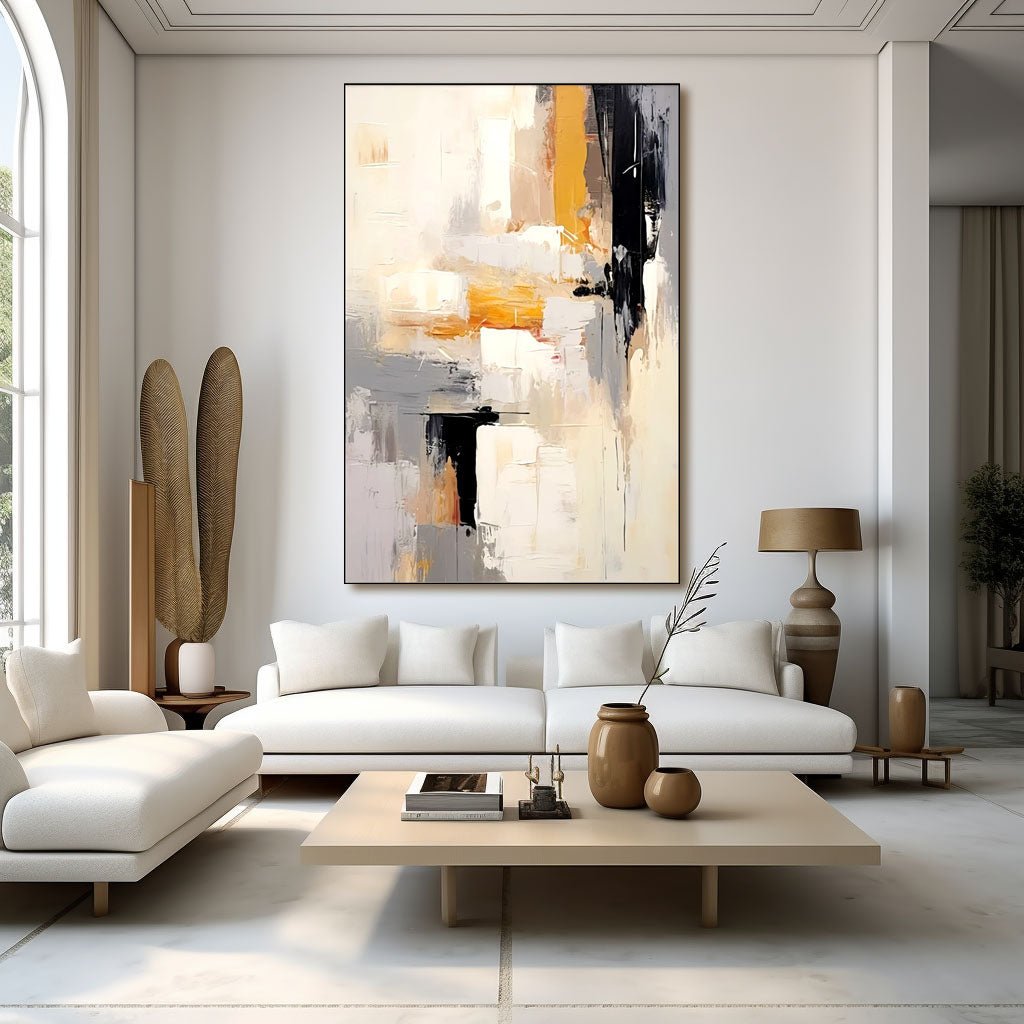 Abstract Plaster Painting "Luminance"