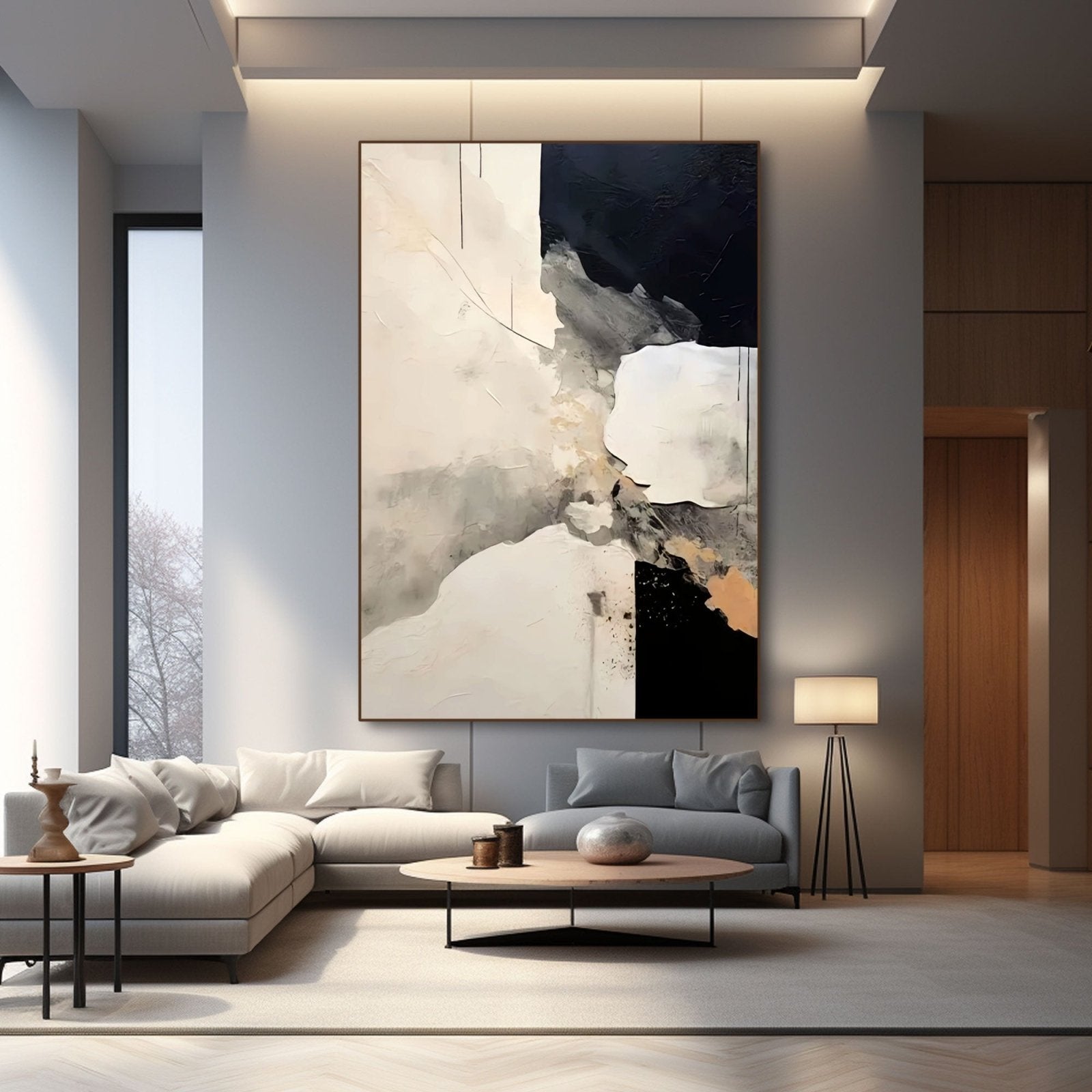 Abstract Plaster Painting "Mirage"