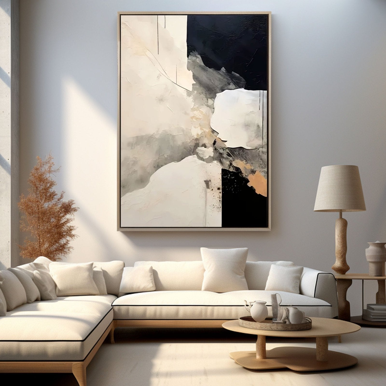 Abstract Plaster Painting "Mirage"