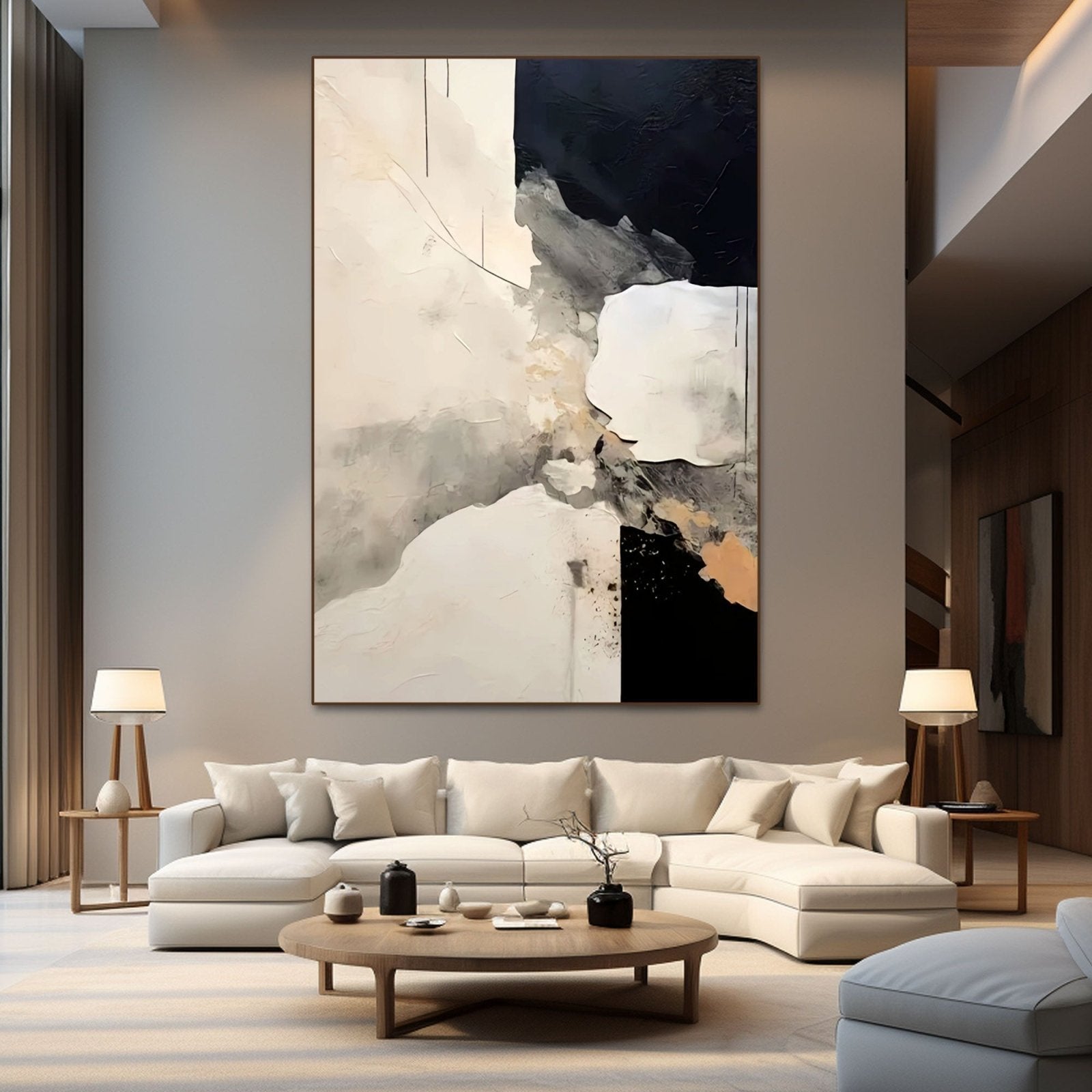 Abstract Plaster Painting "Mirage"