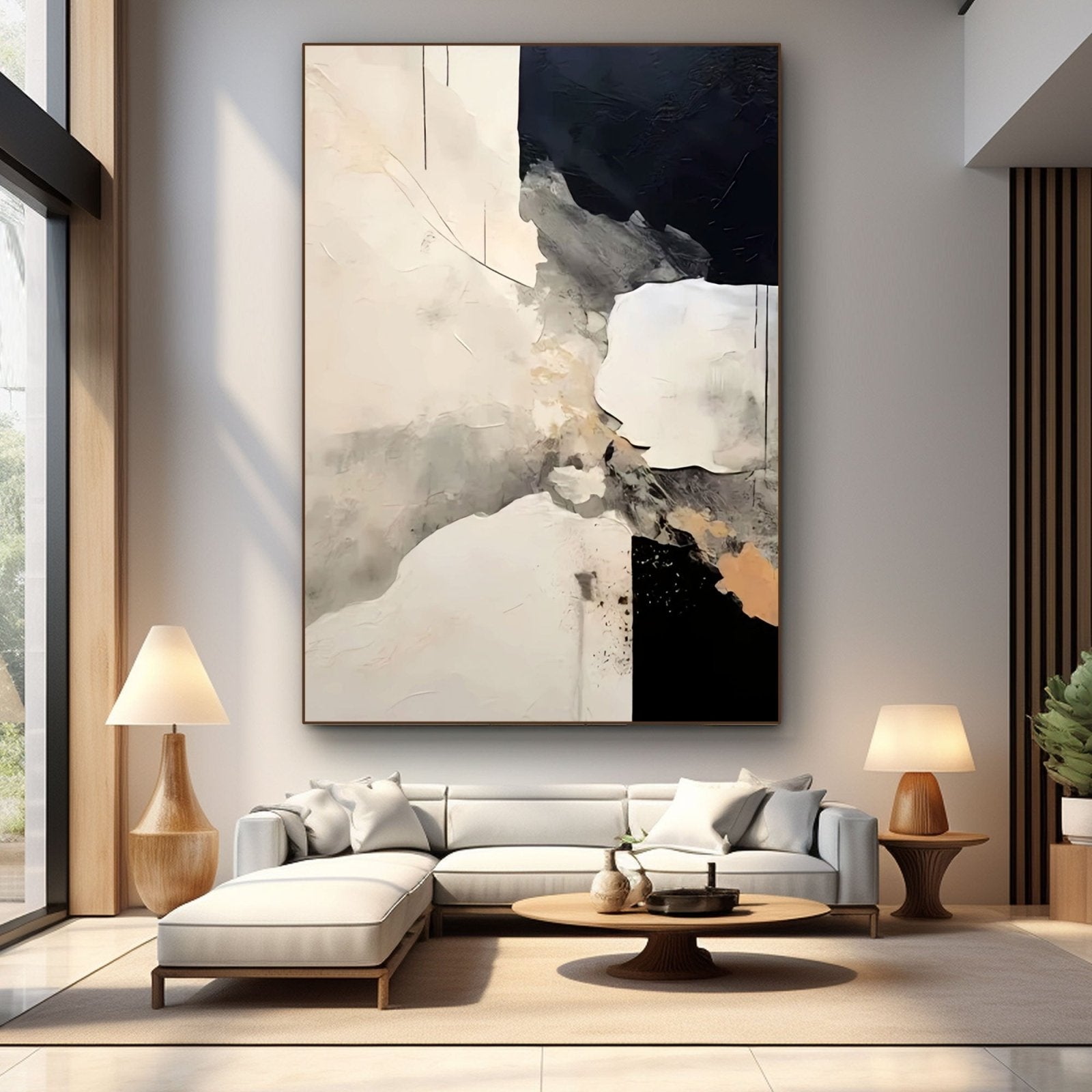 Abstract Plaster Painting "Mirage"