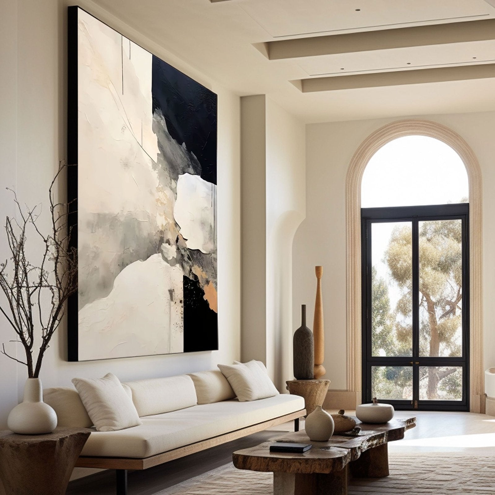 Abstract Plaster Painting "Mirage"