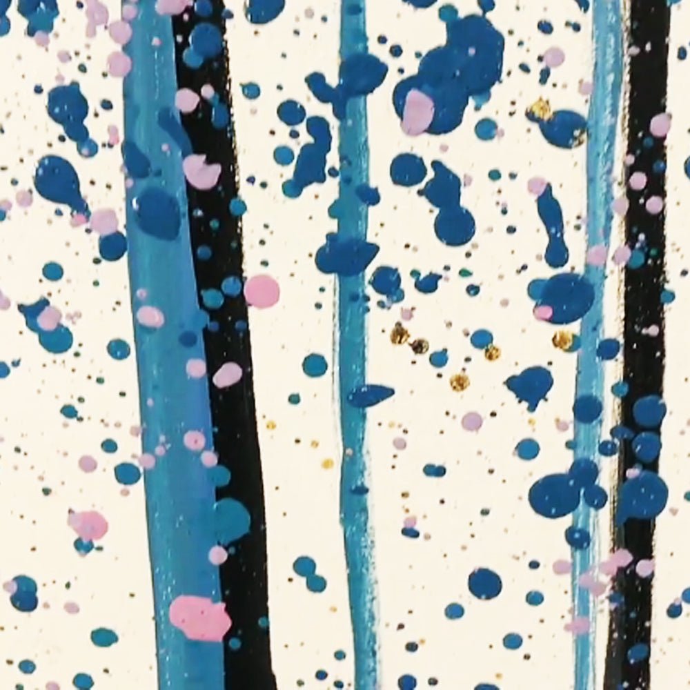 Abstract Plaster Painting "Mystic Forest"