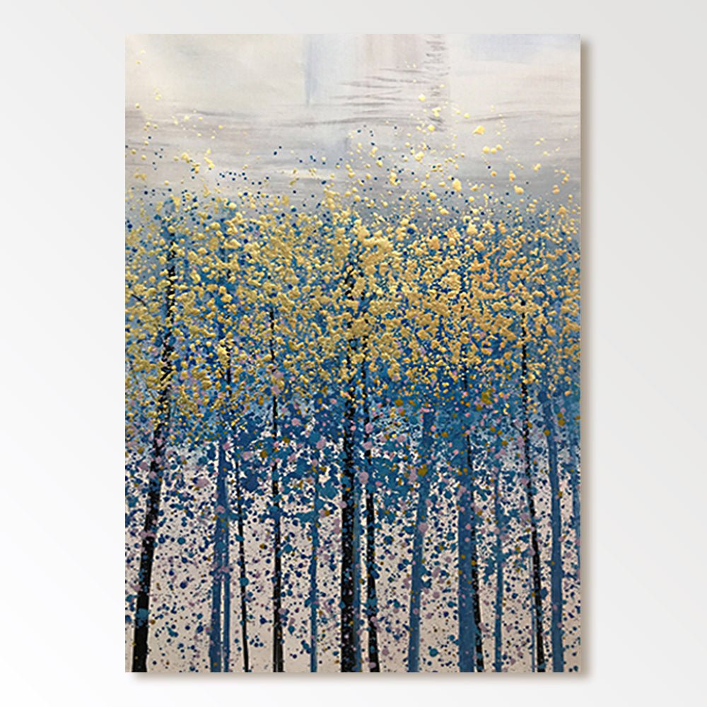Abstract Plaster Painting "Mystic Forest"