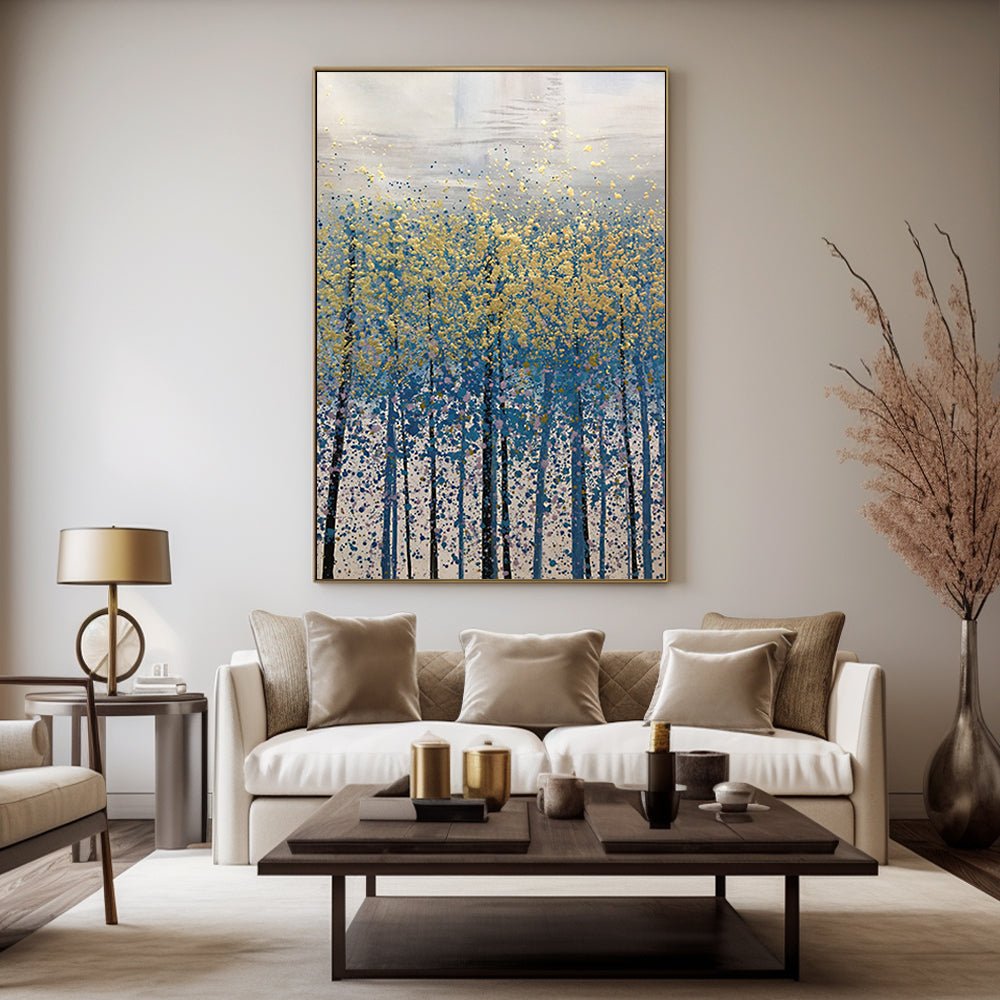 Abstract Plaster Painting "Mystic Forest"