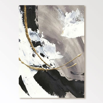 Abstract Plaster Painting "Noirscape"