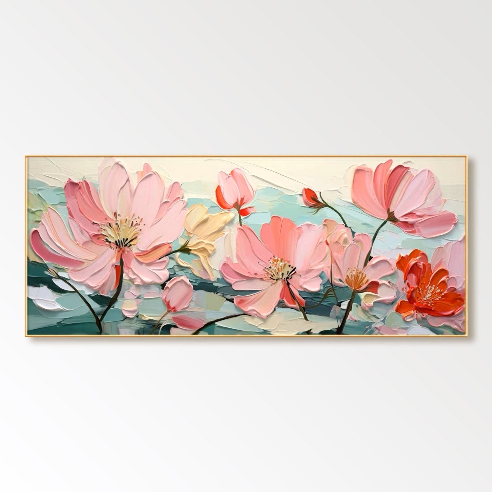Abstract Plaster Painting "Petals of Peace"