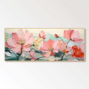 Abstract Plaster Painting "Petals of Peace"