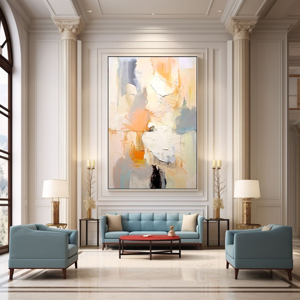 Abstract Plaster Painting "Reverie"