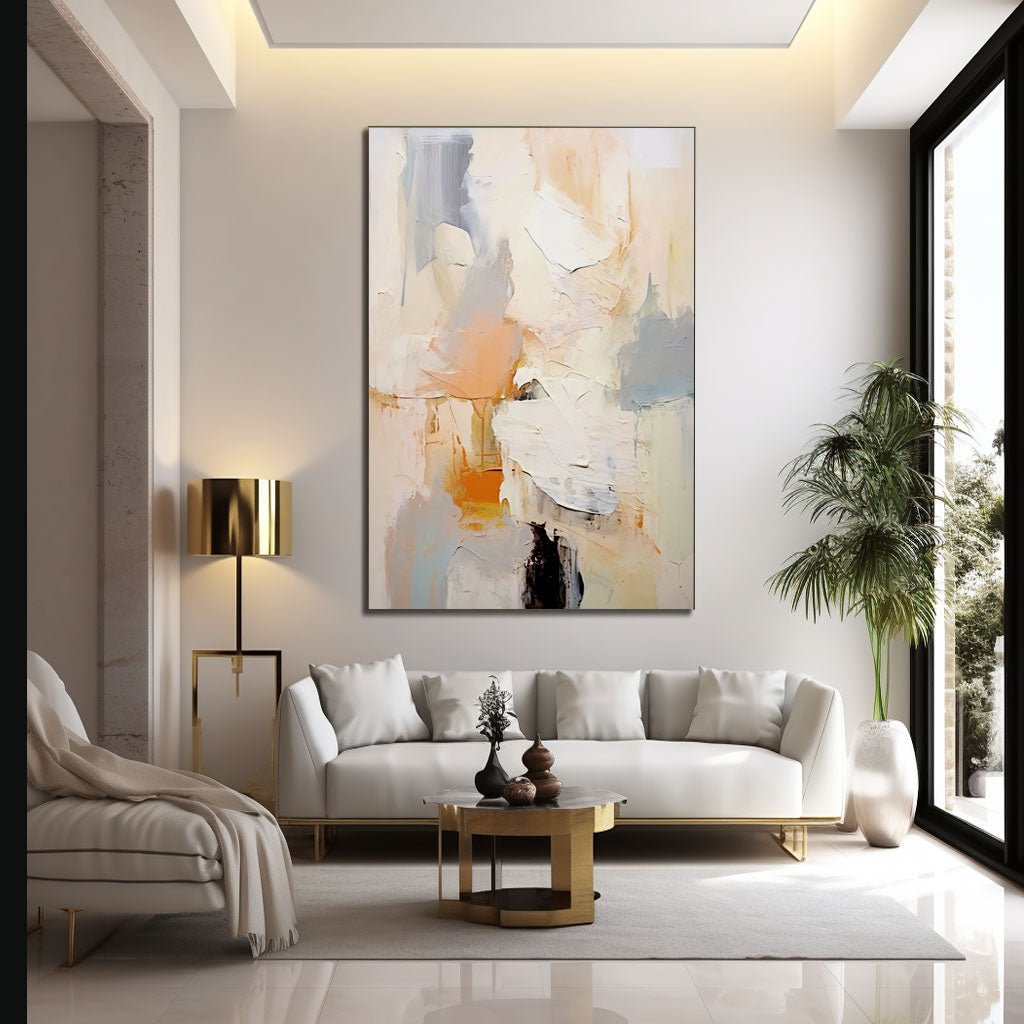Abstract Plaster Painting "Reverie"