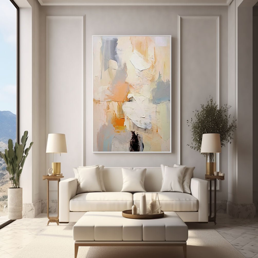 Abstract Plaster Painting "Reverie"