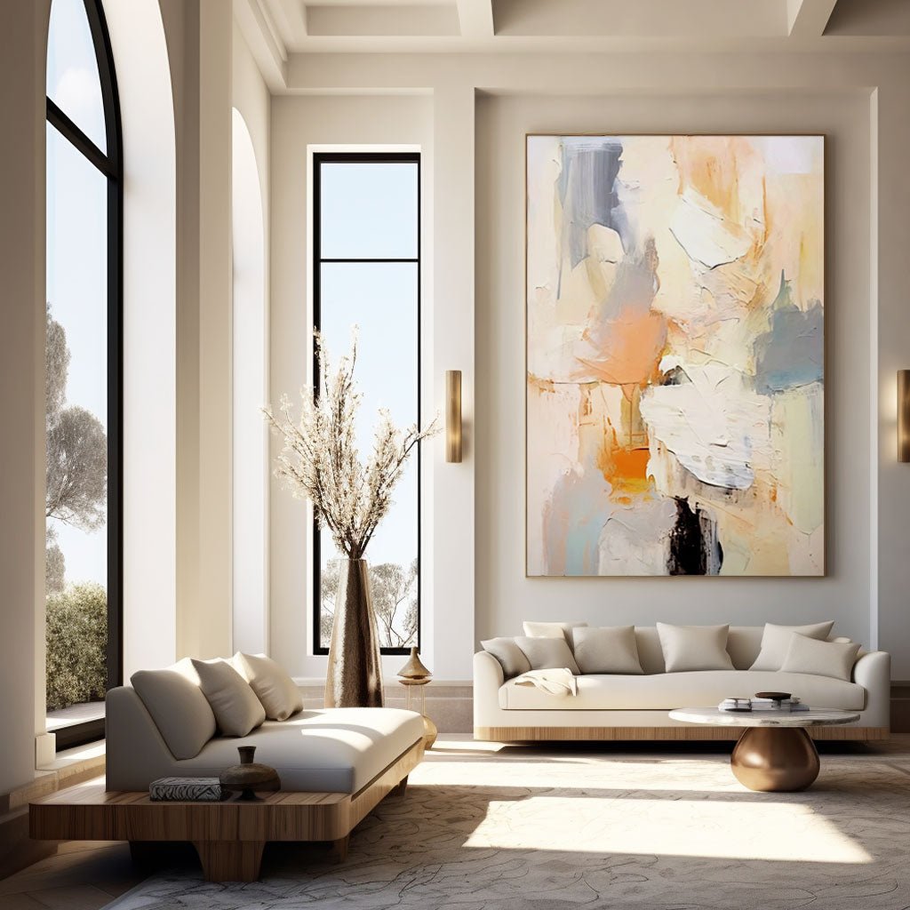 Abstract Plaster Painting "Reverie"