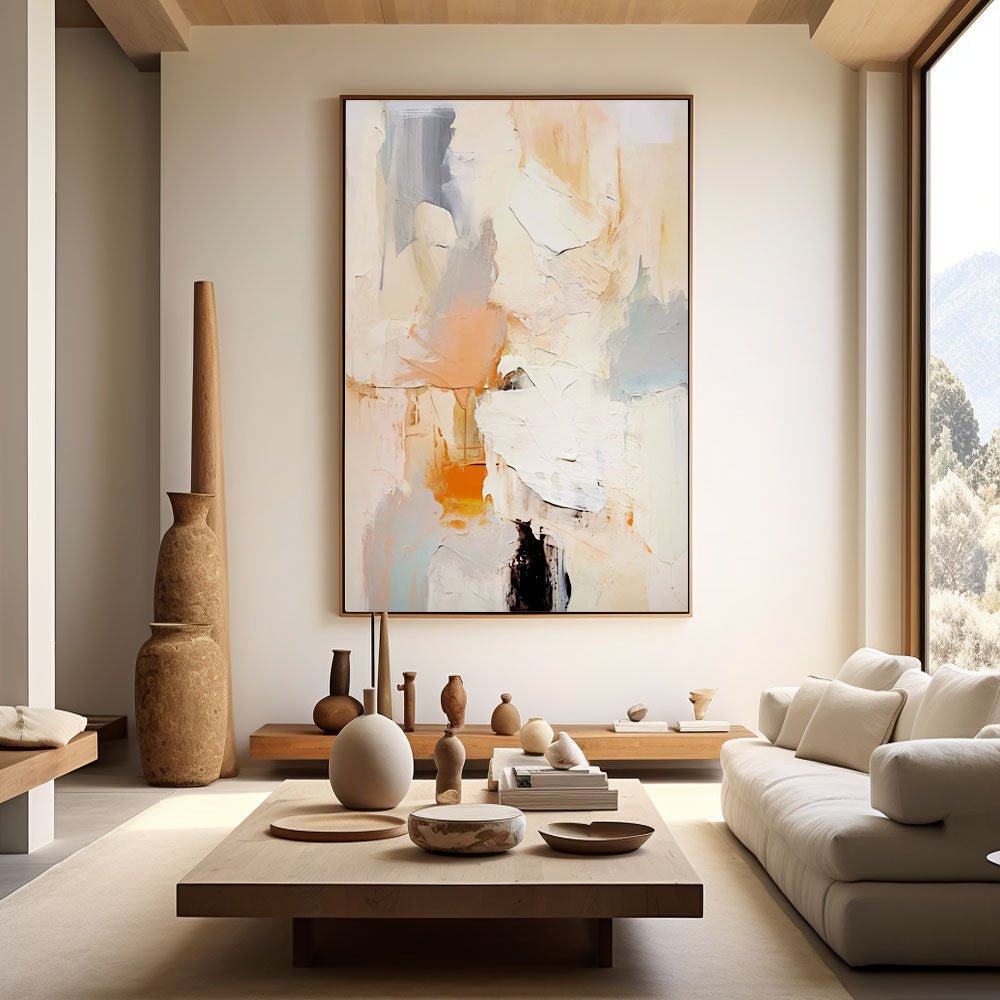 Abstract Plaster Painting "Reverie"