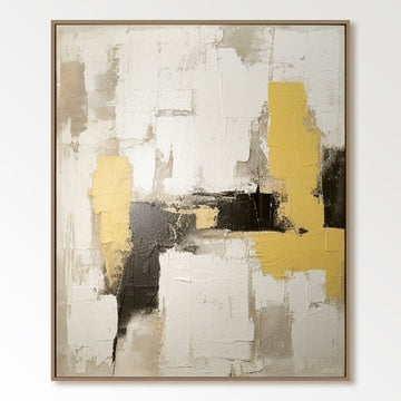 Abstract Plaster Painting "Shadows of the Sun"
