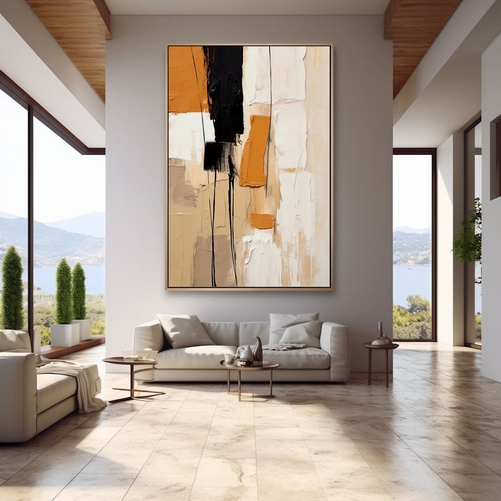 Abstract Plaster Painting "Solstice"