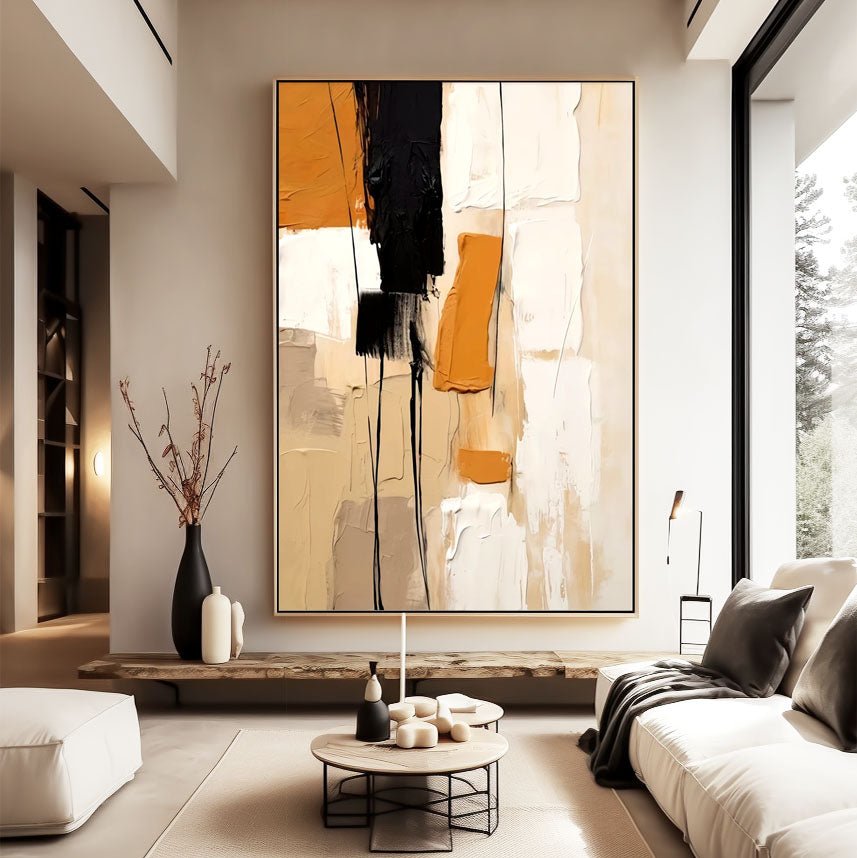 Abstract Plaster Painting "Solstice"