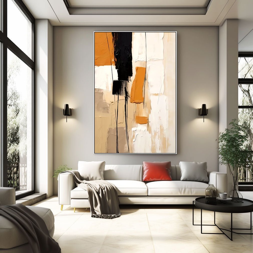 Abstract Plaster Painting "Solstice"