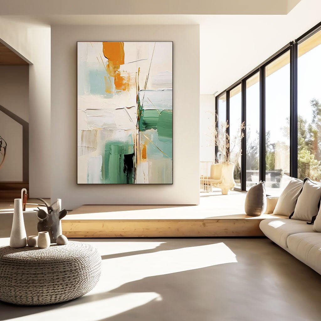 Abstract Plaster Painting "Tempest"