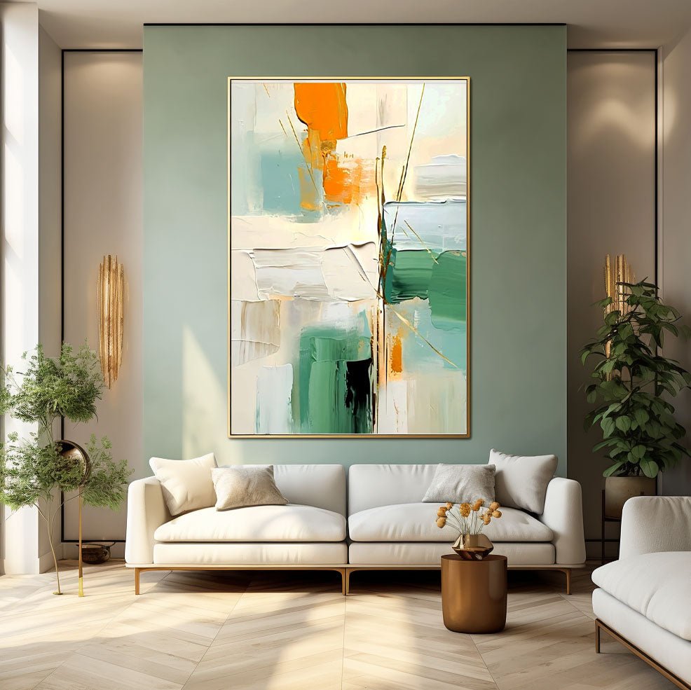 Abstract Plaster Painting "Tempest"