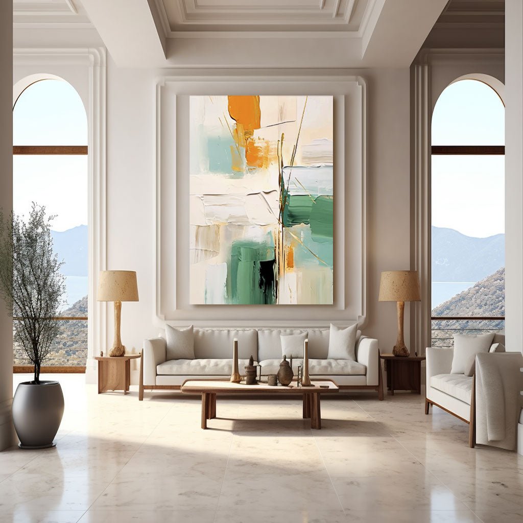 Abstract Plaster Painting "Tempest"