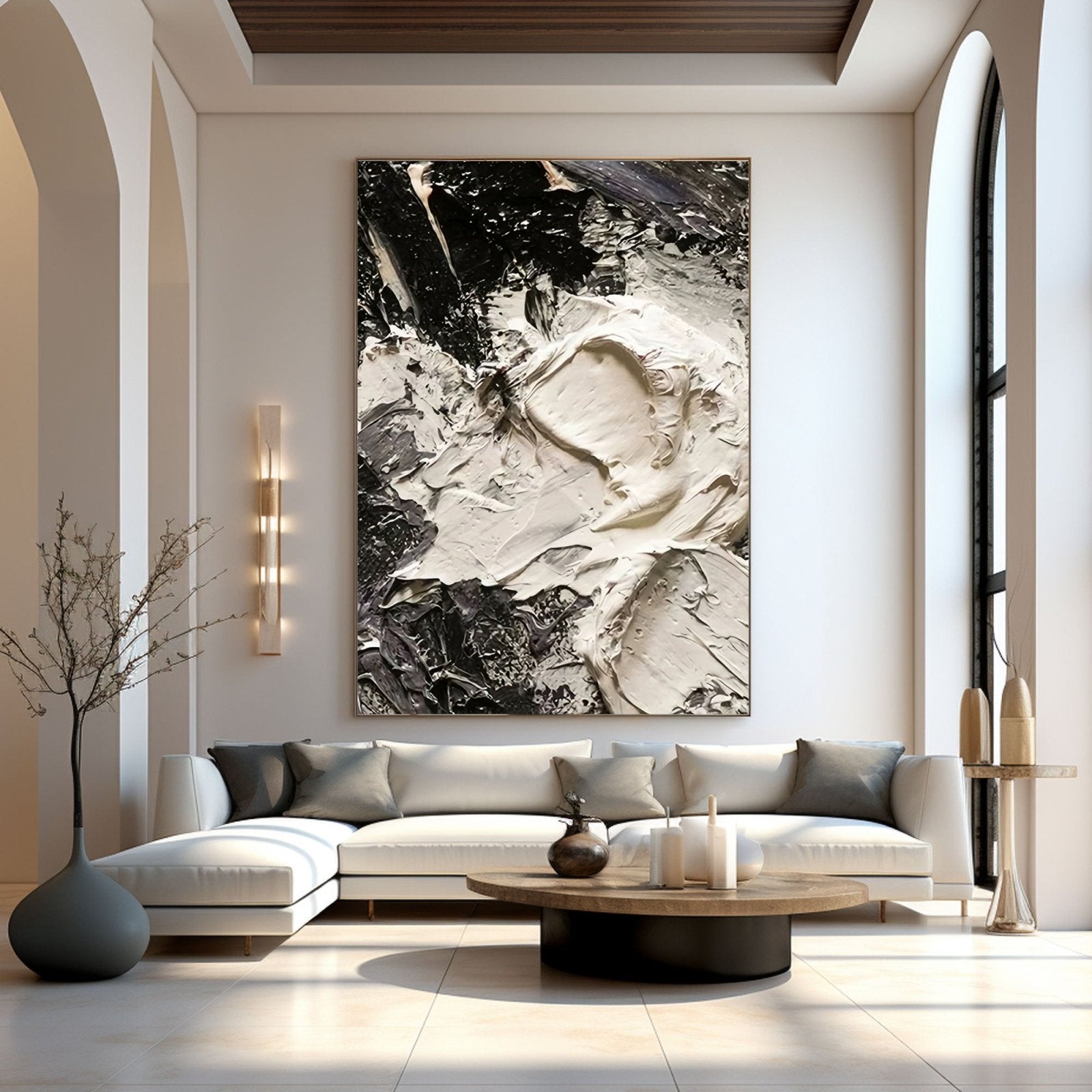 Abstract Plaster Painting "Voidia"