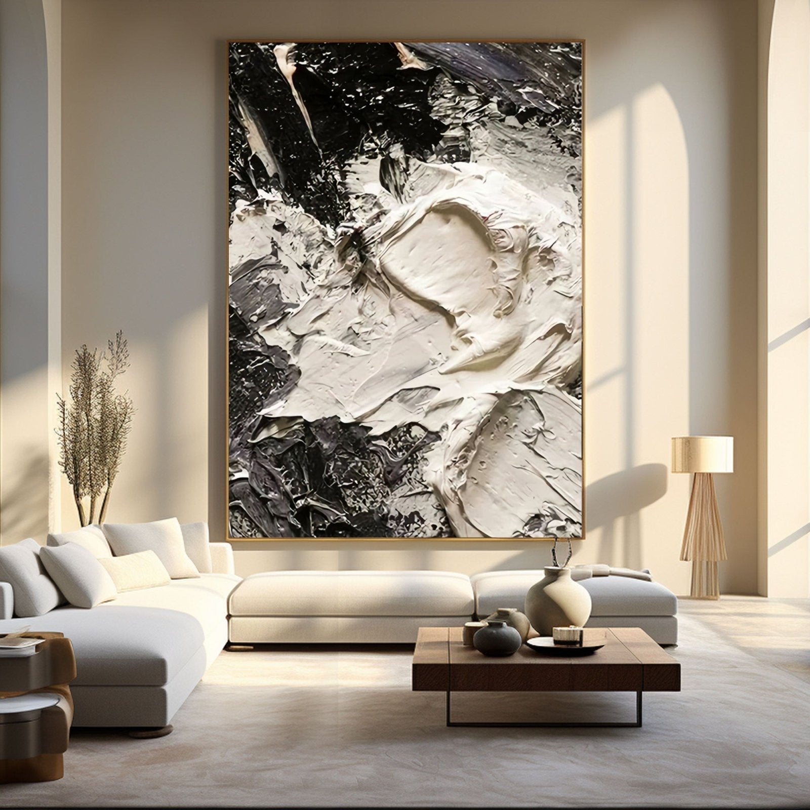 Abstract Plaster Painting "Voidia"