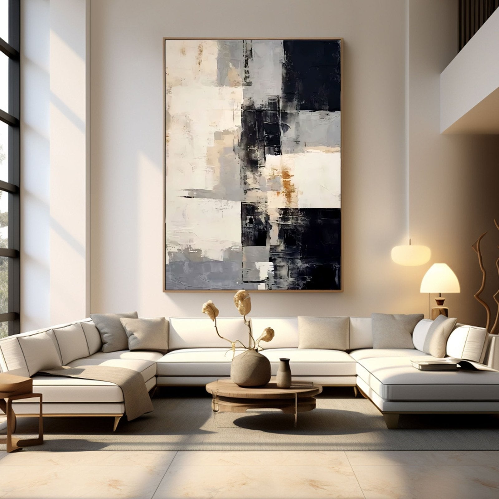 Abstract Plaster Painting "Vortex"