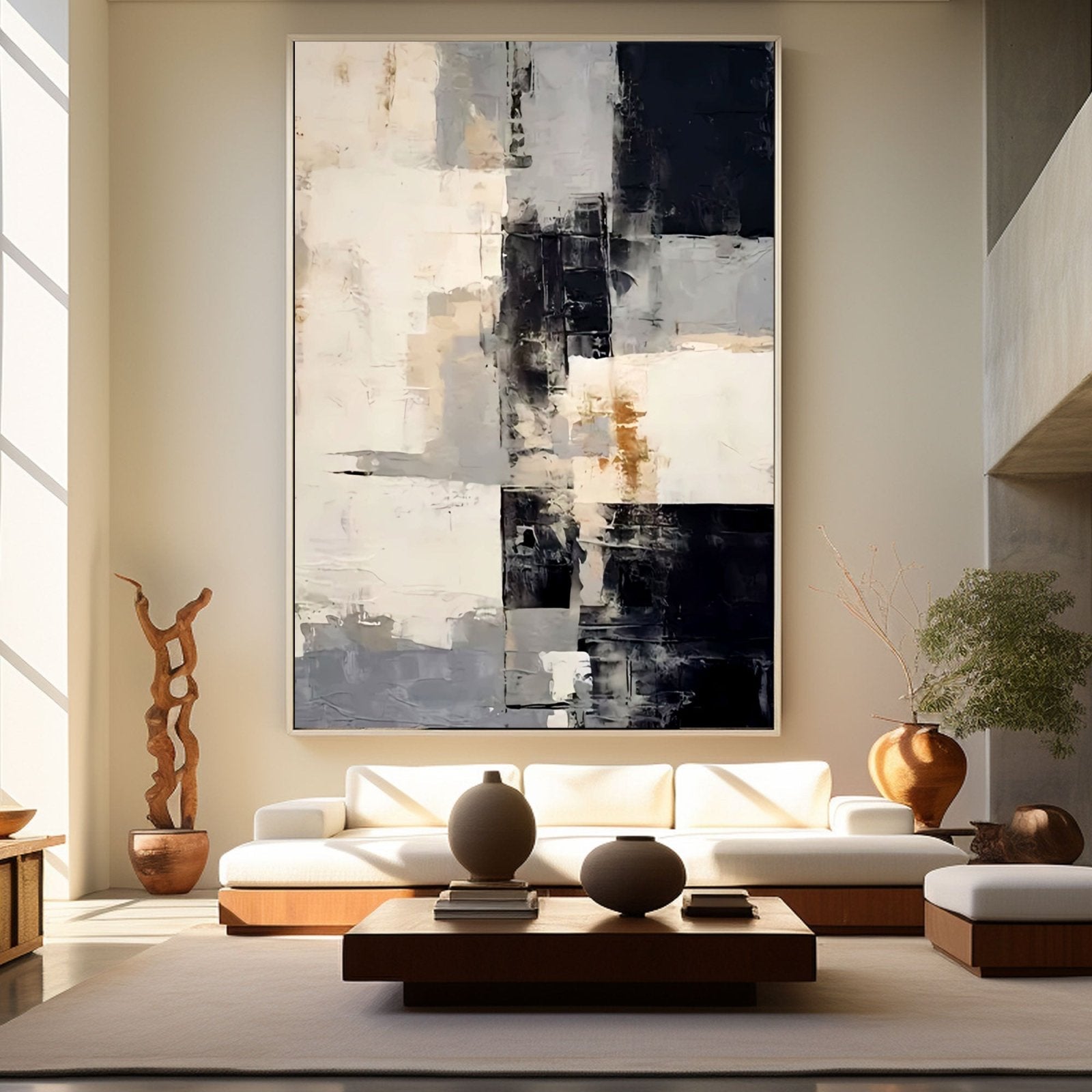 Abstract Plaster Painting "Vortex"