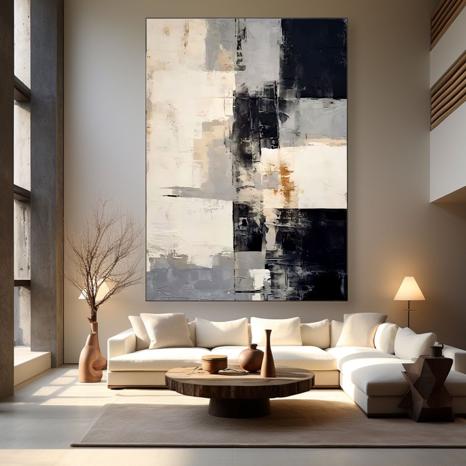 Abstract Plaster Painting "Vortex"