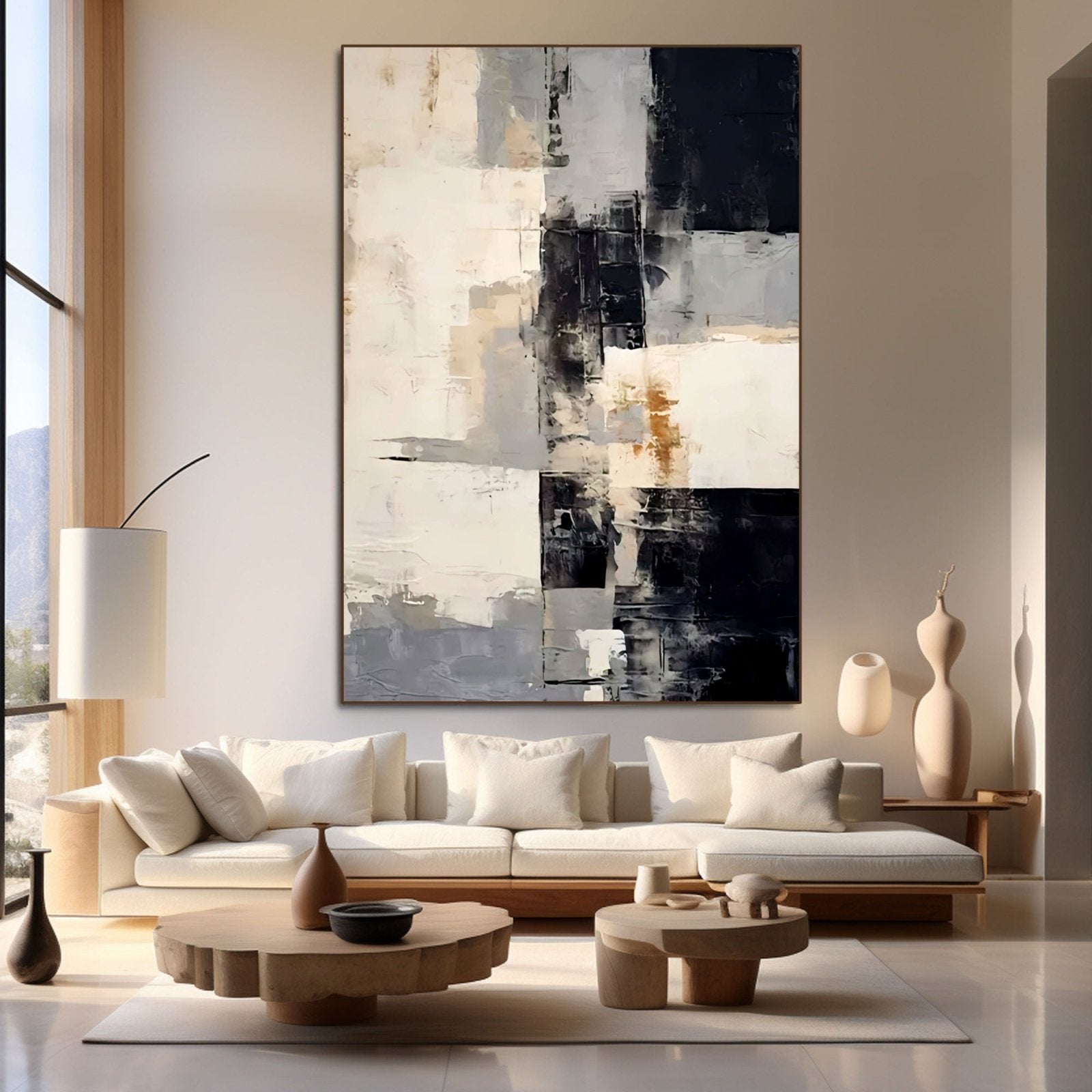 Abstract Plaster Painting "Vortex"