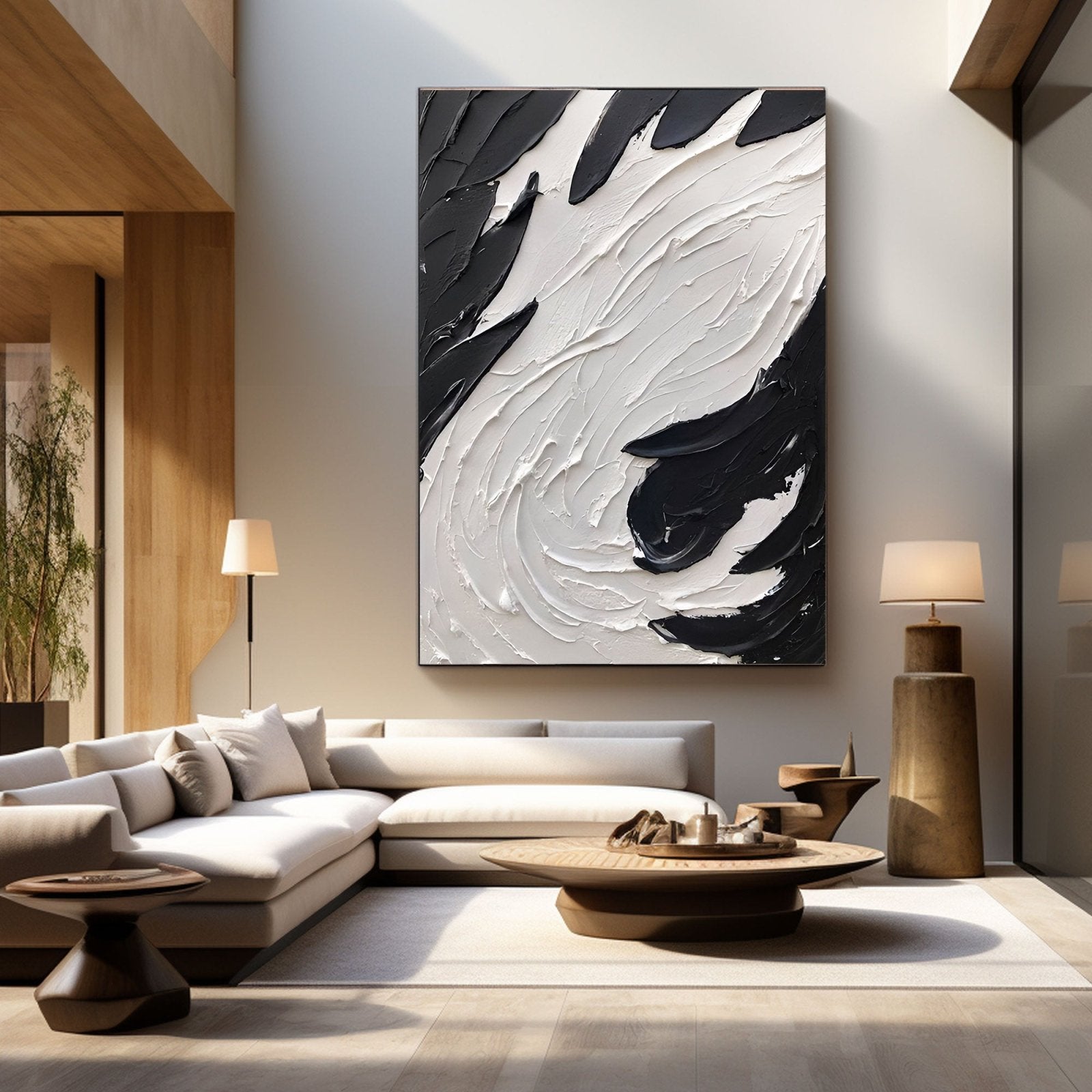 Abstract Plaster Painting "Zenith"