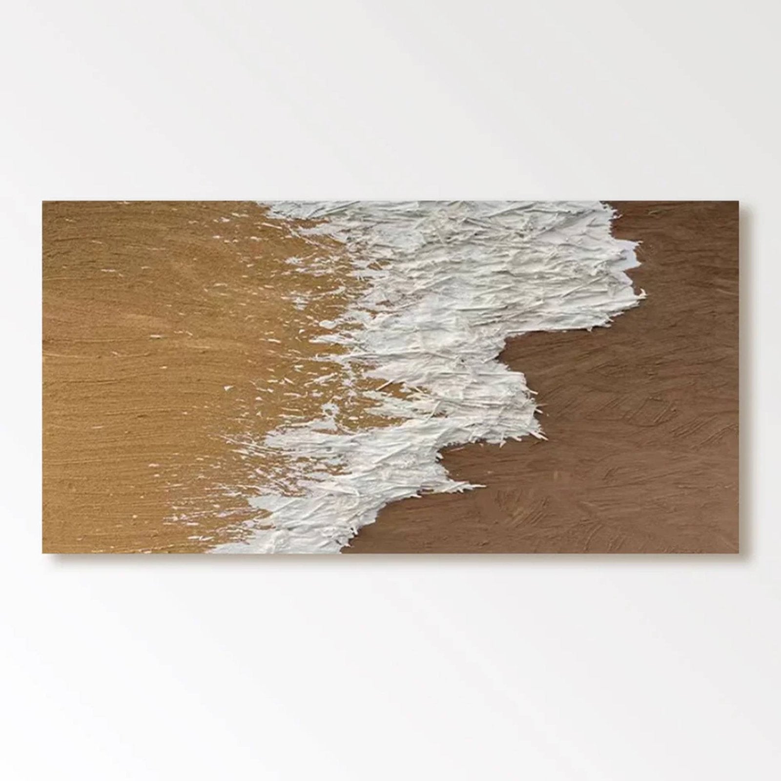 Abstract Plaster Wall Art  "Sandy Surge"