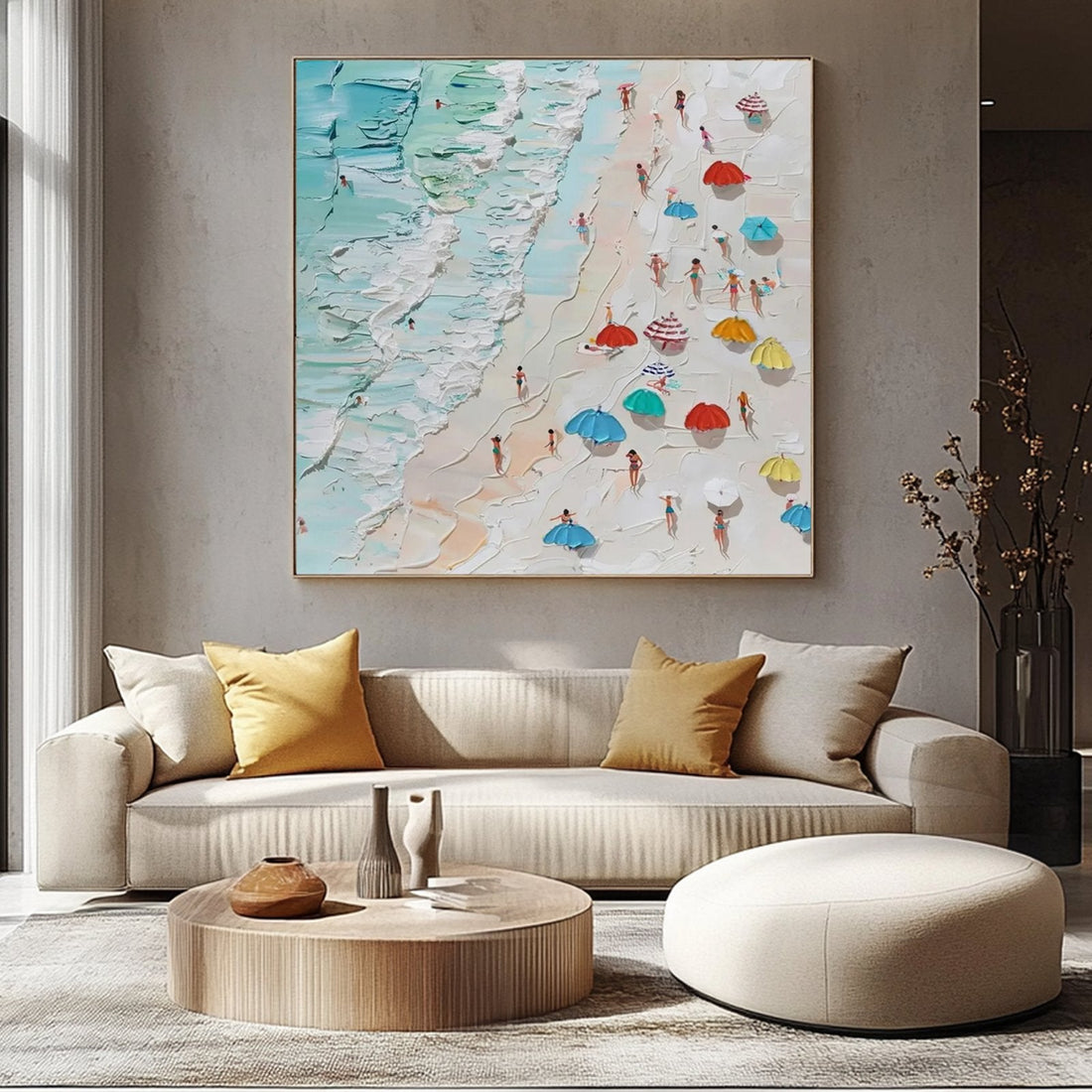Abstract Textured Painting  "Lucille Côtière“