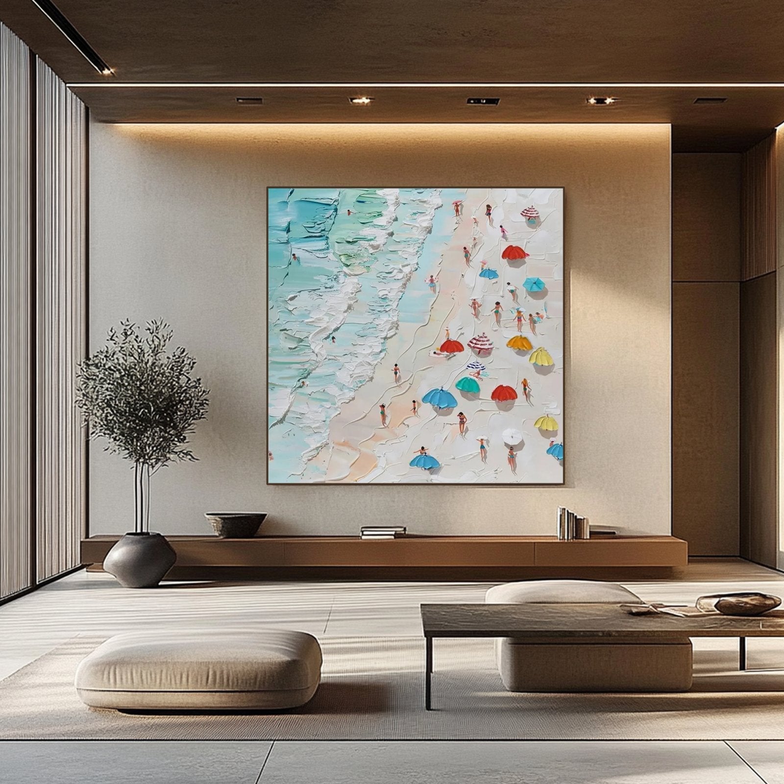 Abstract Textured Painting  "Lucille Côtière“