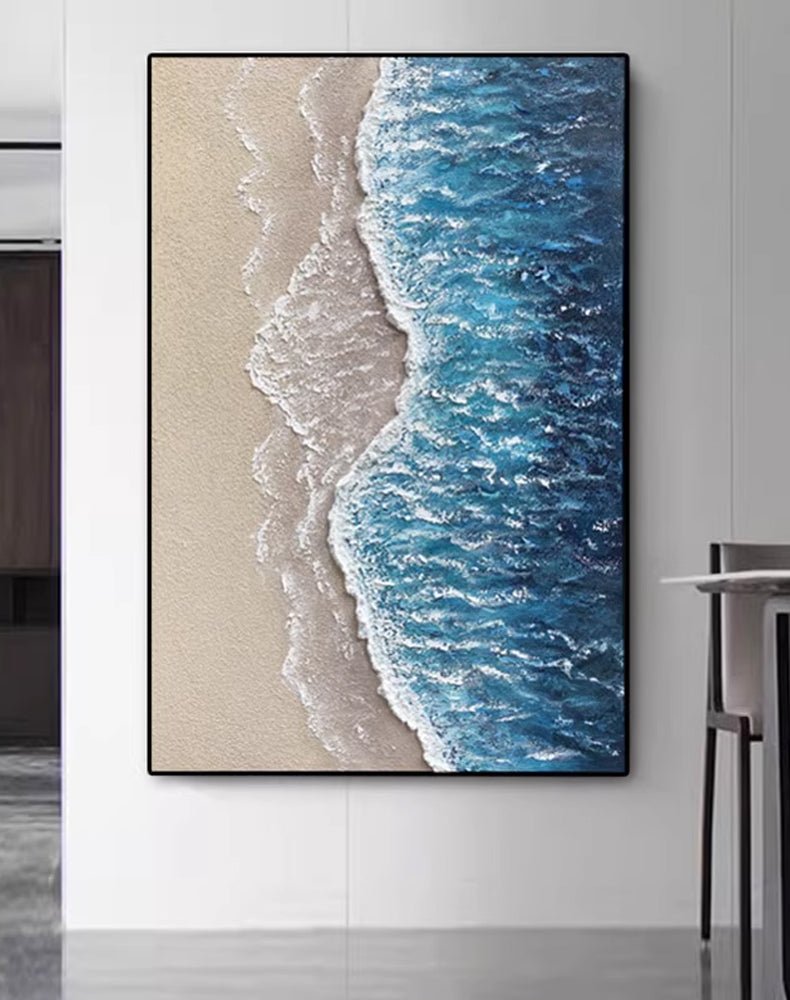 Abstract Textured Painting  "Ocean's Caress"
