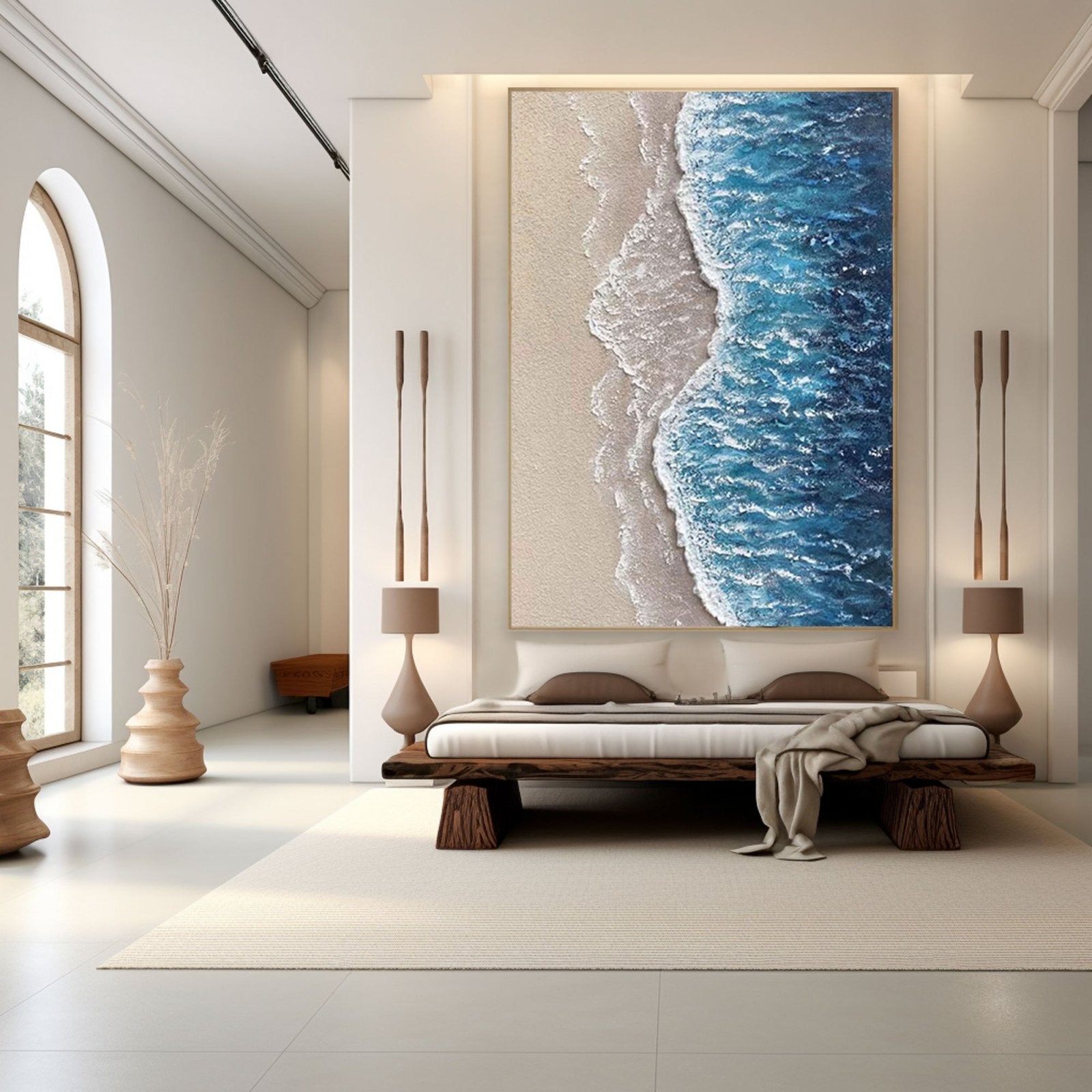 Abstract Textured Painting  "Ocean's Caress"
