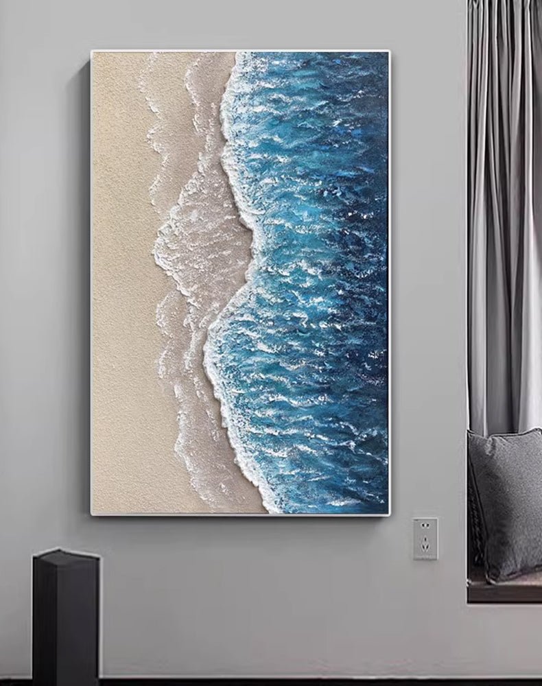 Abstract Textured Painting  "Ocean's Caress"
