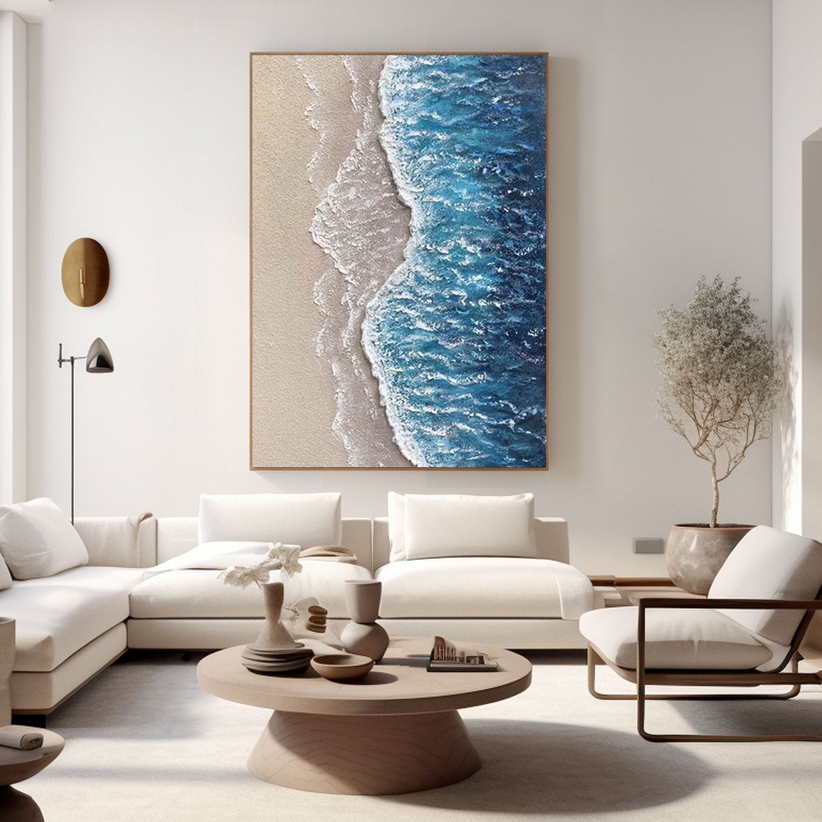 Abstract Textured Painting  "Ocean's Caress"