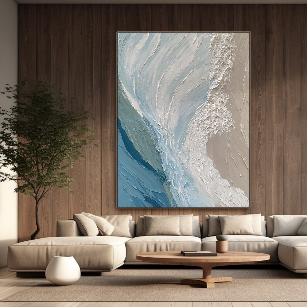 Abstract Textured Painting  "Pause"